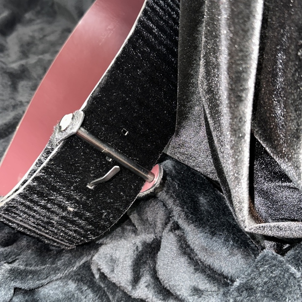 Emporio Armani thick furry black belt size 42